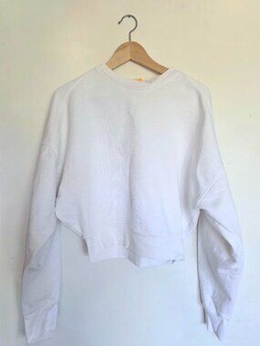 Nu Swim white balloon sweatshirt. Size L/XL